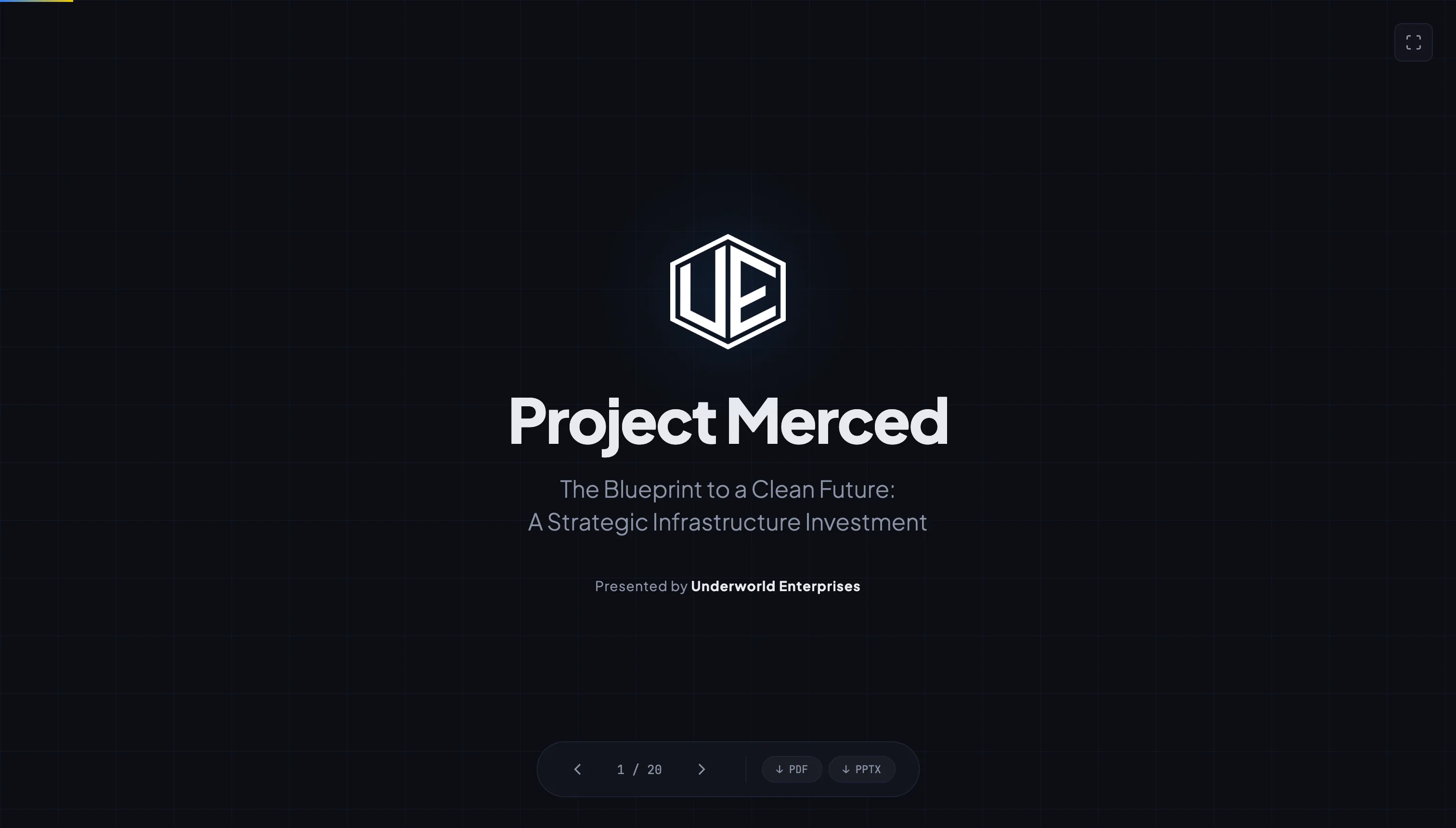 Project Merced project preview