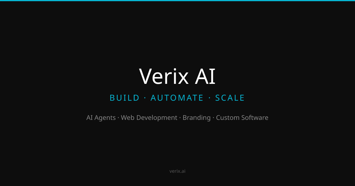 Verix AI | AI Automation, Web Development, Branding & Custom Software